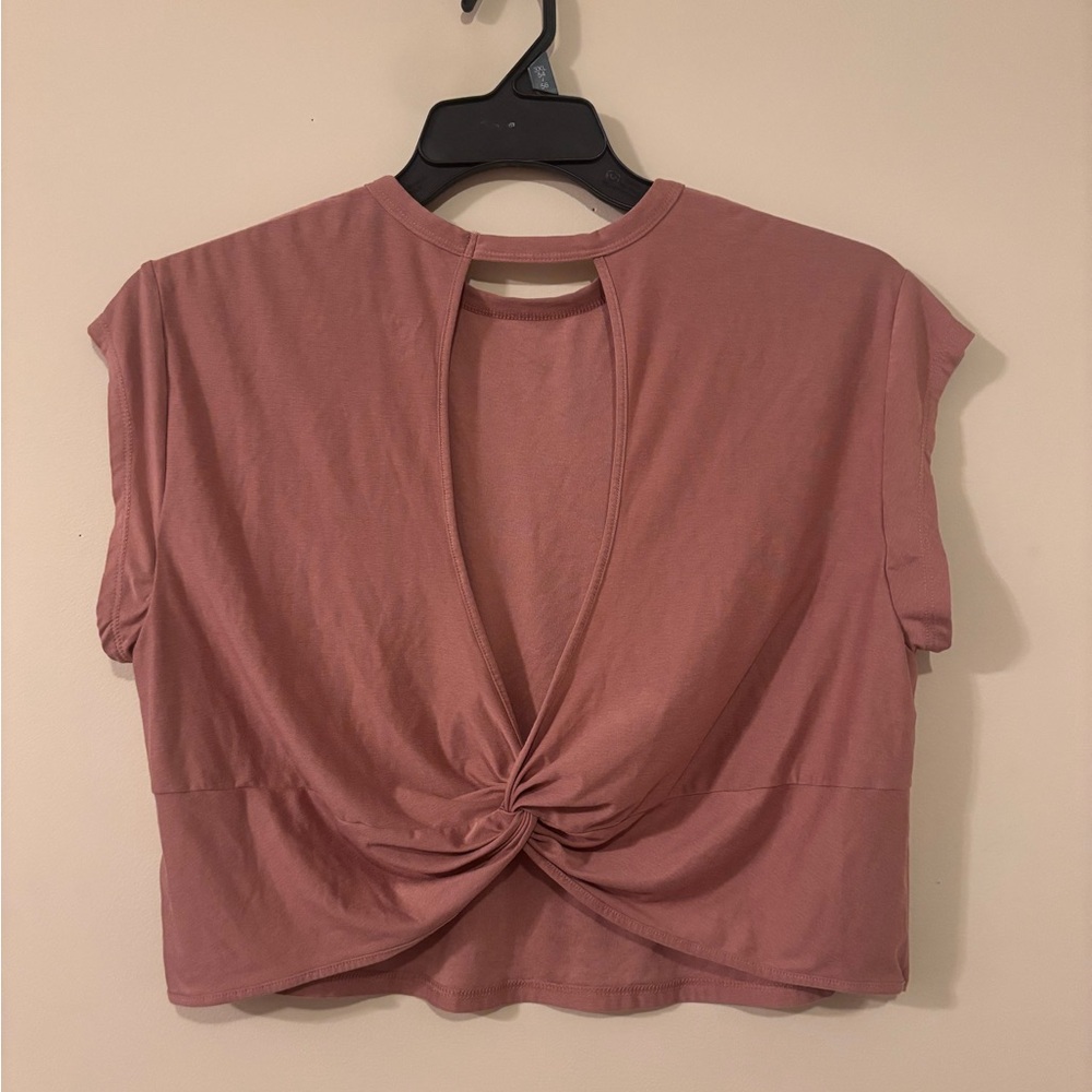 Old Navy Elegant Pink Twist-Back Top